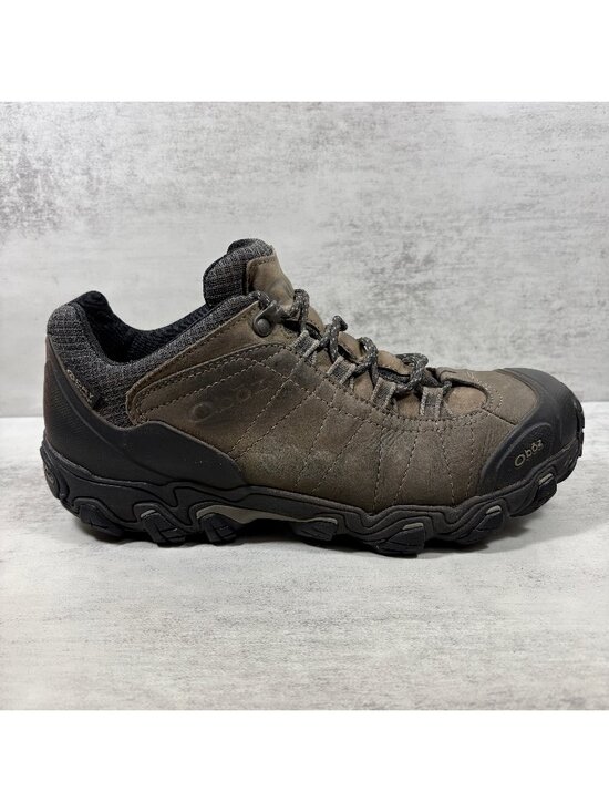 Oboz Bridger B-Dry Waterproof Low Hiking Shoes - Men\'s Size 9.5 - Brown main image 7
